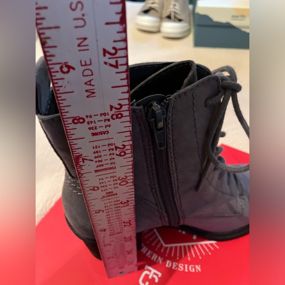 Grey Suede Ankle Boots - Picture 3 of 5